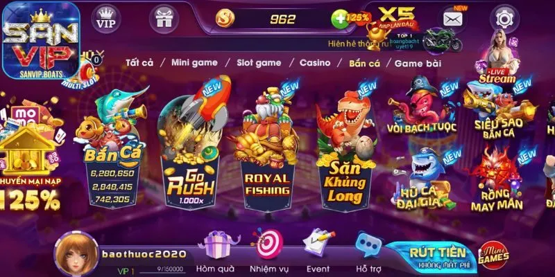 Những lý do người chơi nên đăng nhập Sanvip