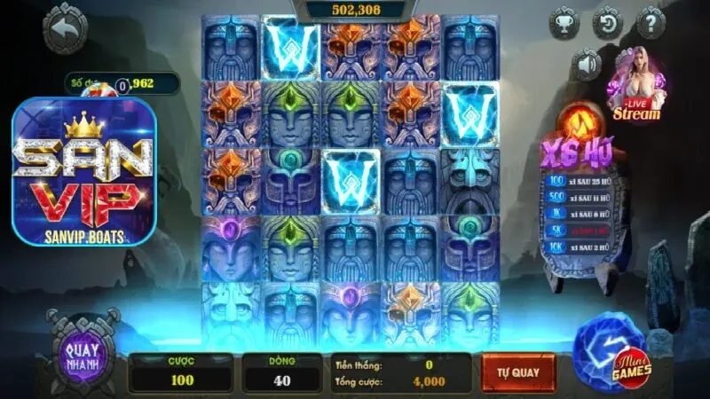 Nổ hũ Sanvip có jackpot khủng